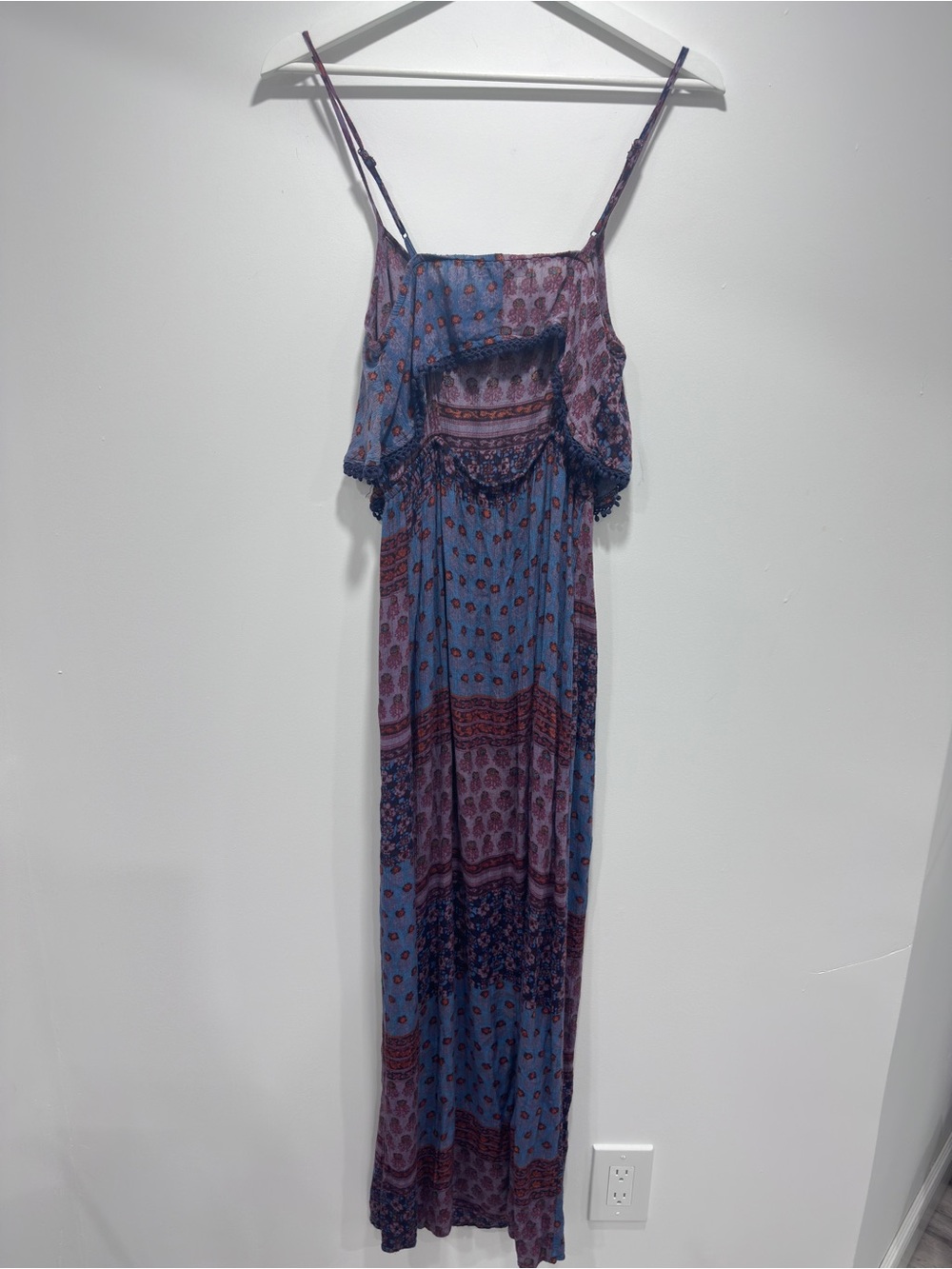 American Eagle Boho Patchwork Floral Maxi Dress XS - Picture 3 of 10